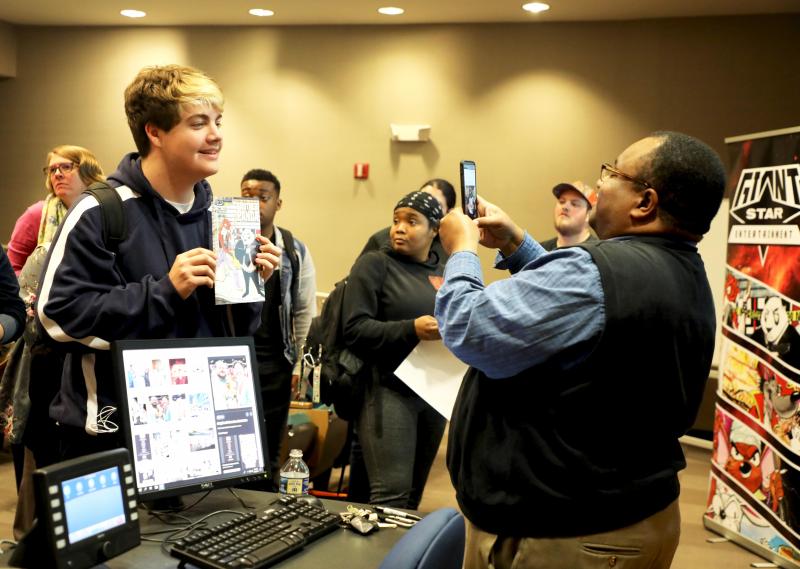 eric mcray with student 