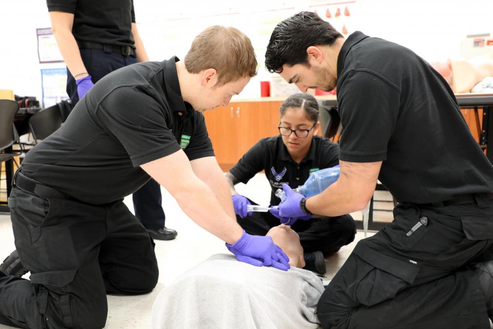 air force paramedic students 