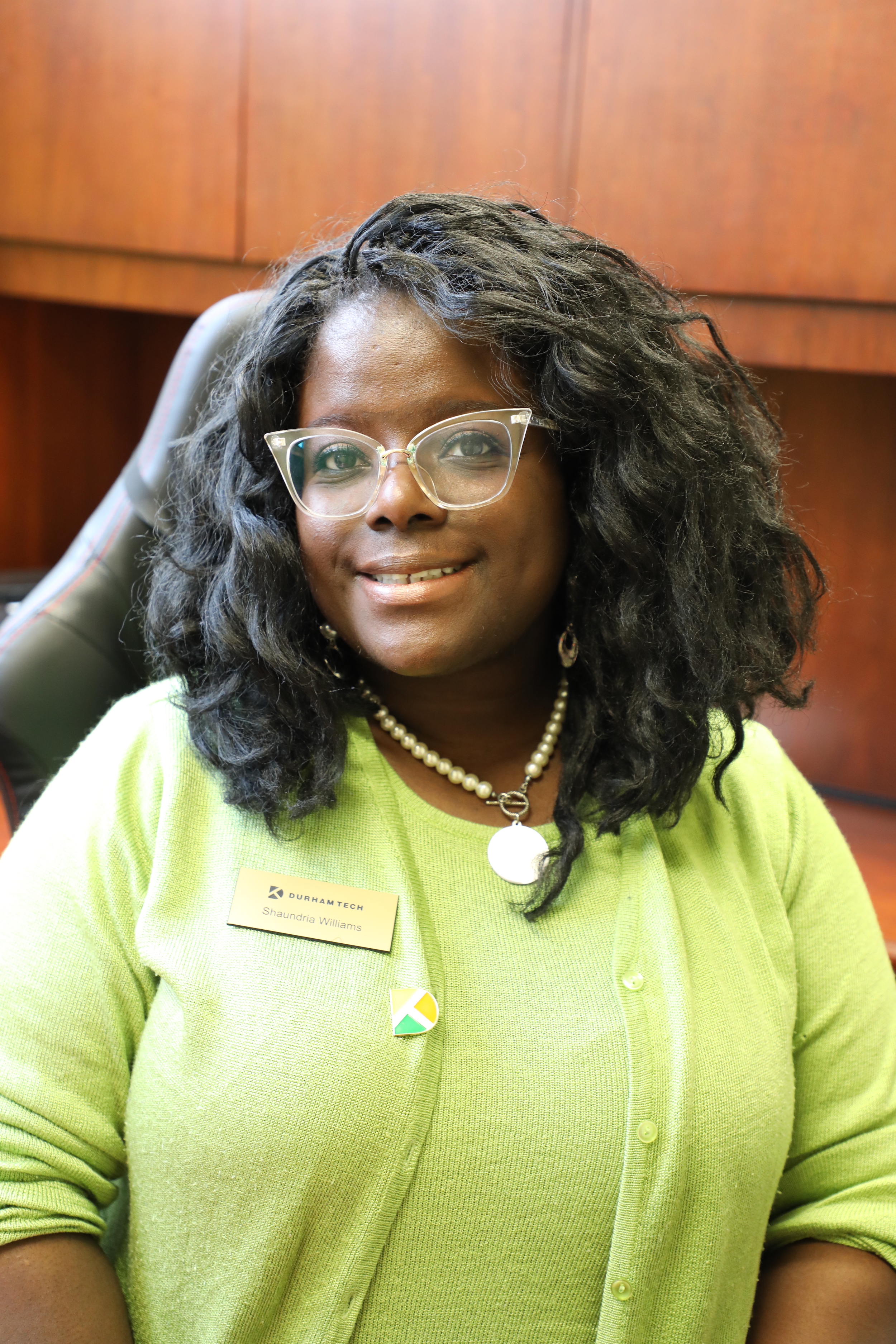 person smiling at camera