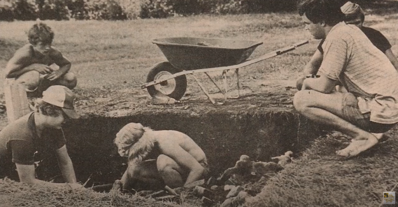 people digging in ground