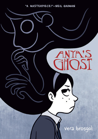 Drawn girl with a ghostly outline in her black hair.