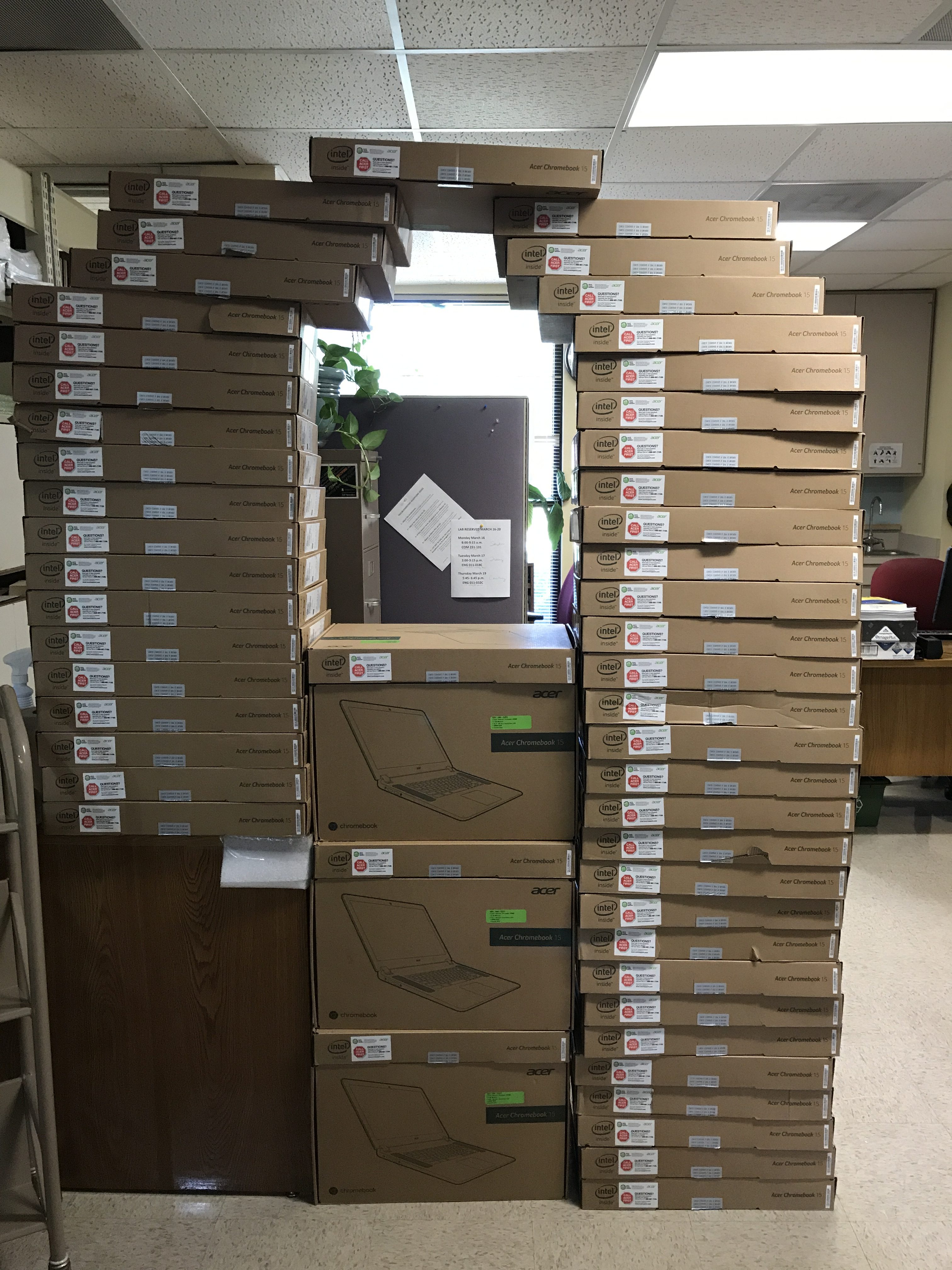 Chromebook box tower