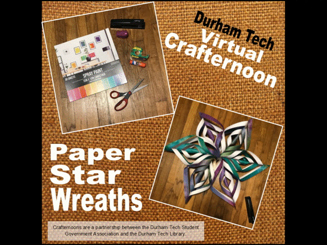Video with step-by-step images on how to create paper star wreaths.