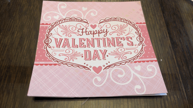 Happy Valentine's Day pop-up card