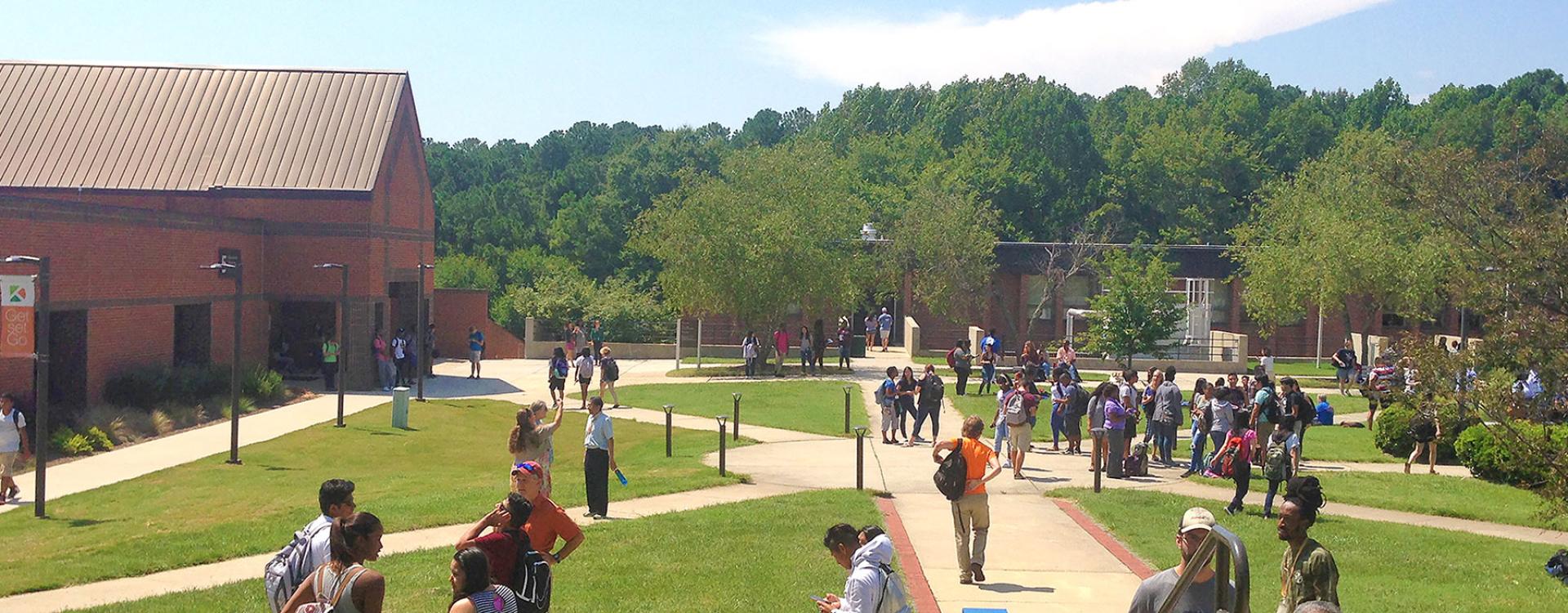 Students in the Quad