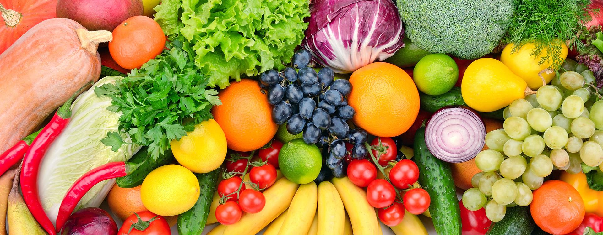 fresh fruit and vegetables