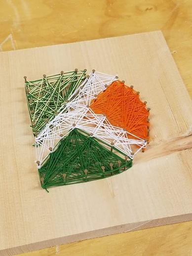string art image of Durham Tech logo