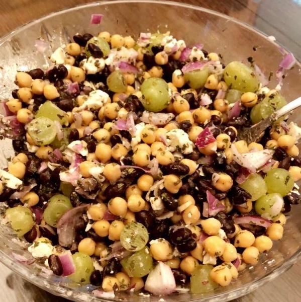 Chickpea And Black Bean Salad