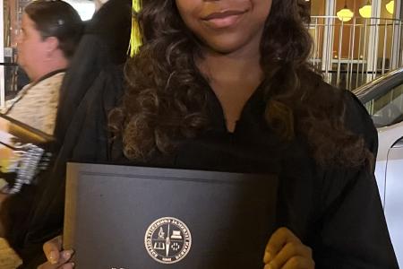 Kayla Graves, newly graduated