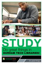 students working alone and together looking over notes and textbooks