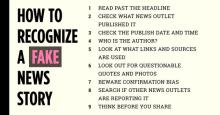 Fake News Story Infographic, Huffington Post