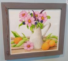 Alexandria Rainey Still Life of Flowers and Oranges
