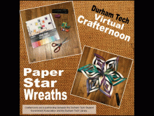 Video with step-by-step images on how to create paper star wreaths. 